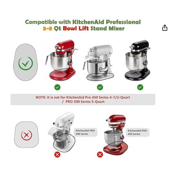 Bamboo Mixer Slider Compatible with Kitchen Aid Bowl Lift 5-8 Qt Stand Mixer - Picture 2 of 7